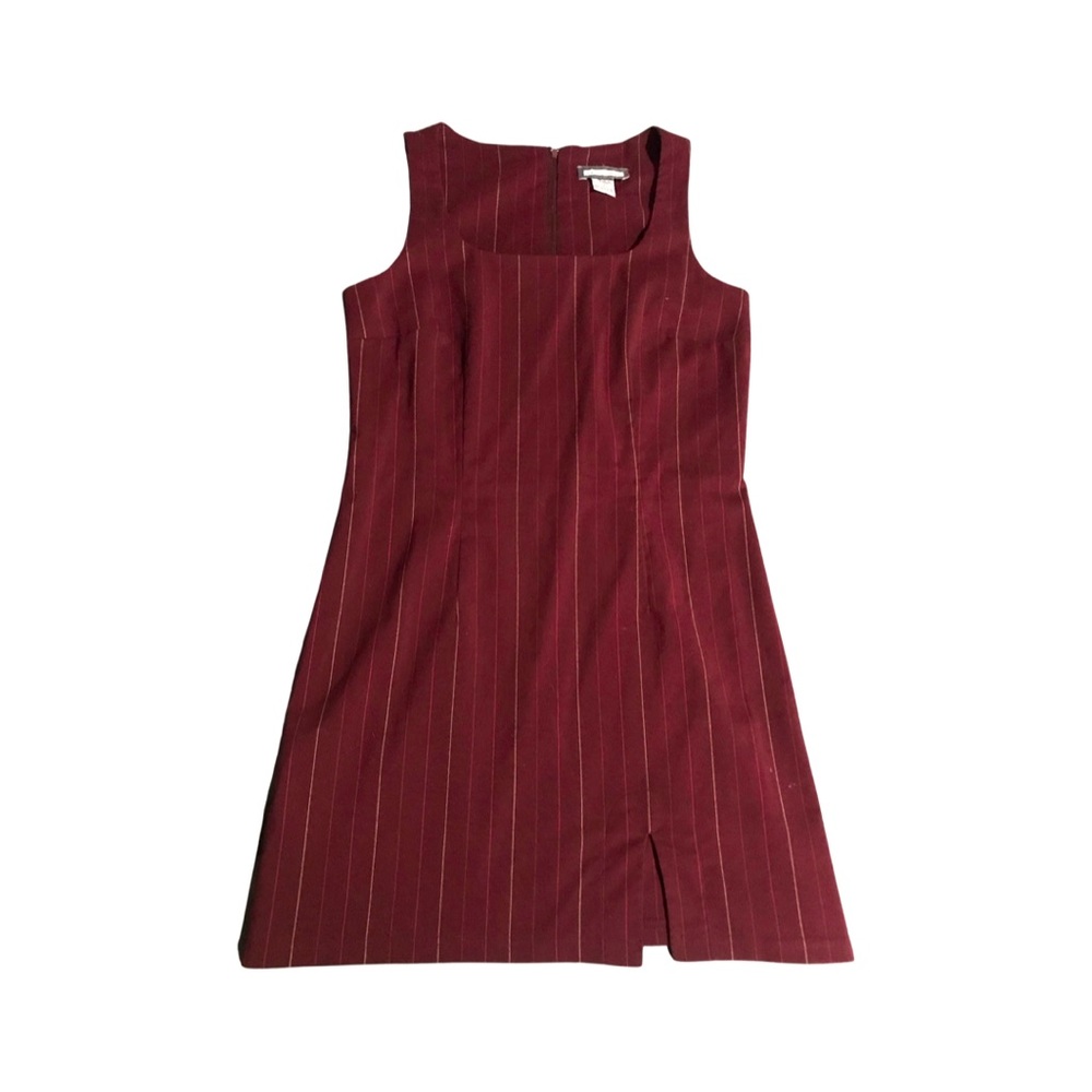 Vintage Dress Pin Stripe Casual Streetstyle Indie Fashion Skater Y2K Mini Dress